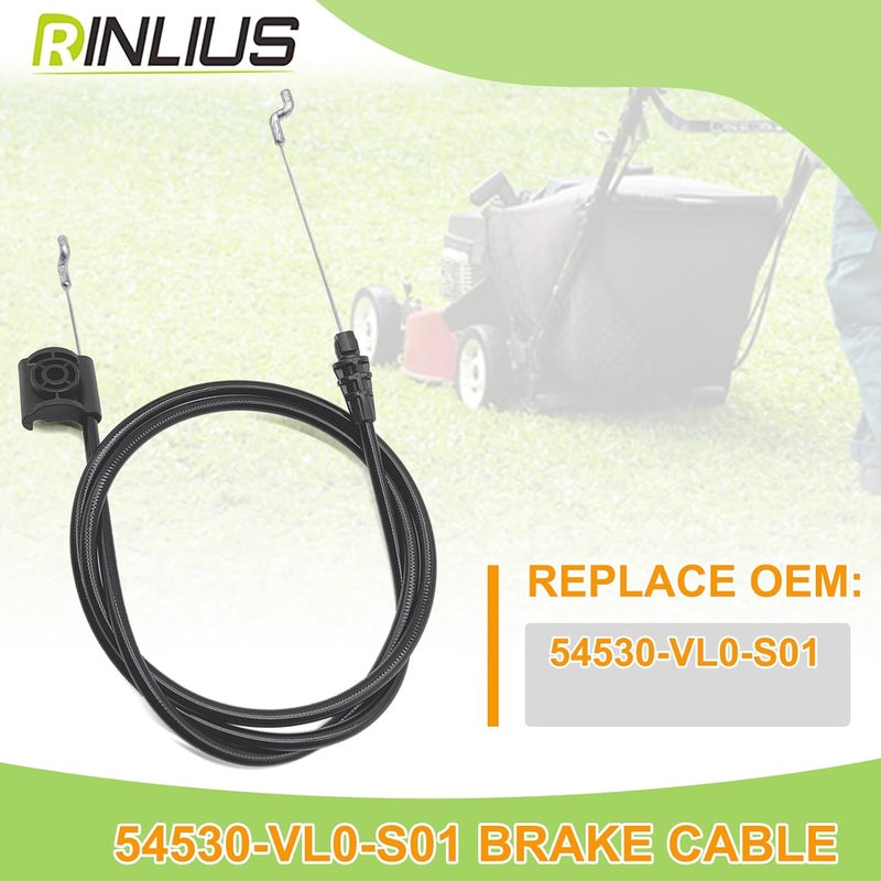 Rinlius Lawn Mower Brake Cable 54530-VL0-S01 for Honda 21" HRR216 HRX217 Walk-Behind Lawn Mowers fits Honda HRR216K9, HRR216K10, HRR216K11, HRX217K1, HRX217K3, HRX217K5, HRX217K6 Lawn Mower - Image 4